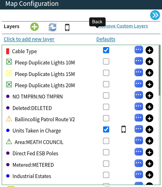 DeadSure cable network editor showing underground cable infrastructure